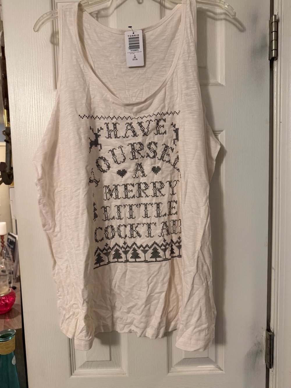 Torrid Graphic Holiday Pajama Tank - "Have Yourself a Merry Little Cocktail"